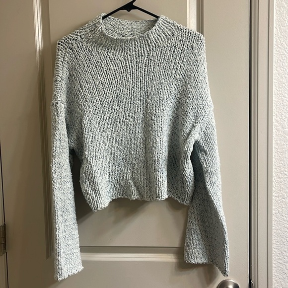 By Anthropologie Cropped Mock Neck Sweater - Picture 2 of 8